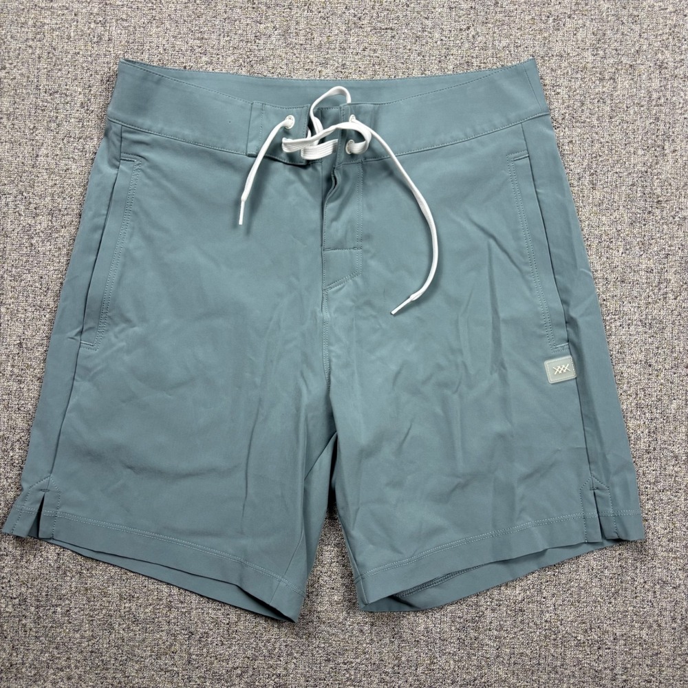 Rhone Board Shorts Mens 28 Trunks Blue Gray 7 Inseam Recycled Stretch